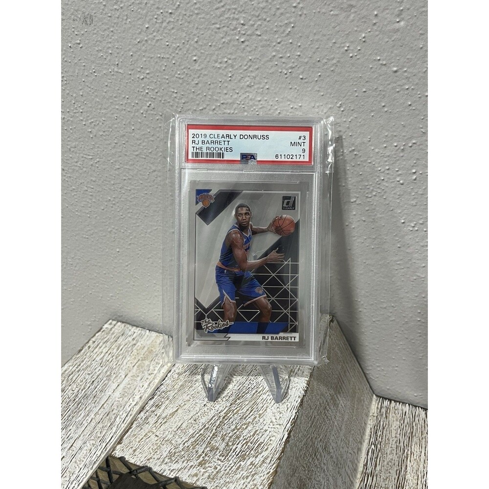 RJ Barrett 2019 Clearly Donruss The Rookies #3 Insert PSA 9 MINT Knicks RC